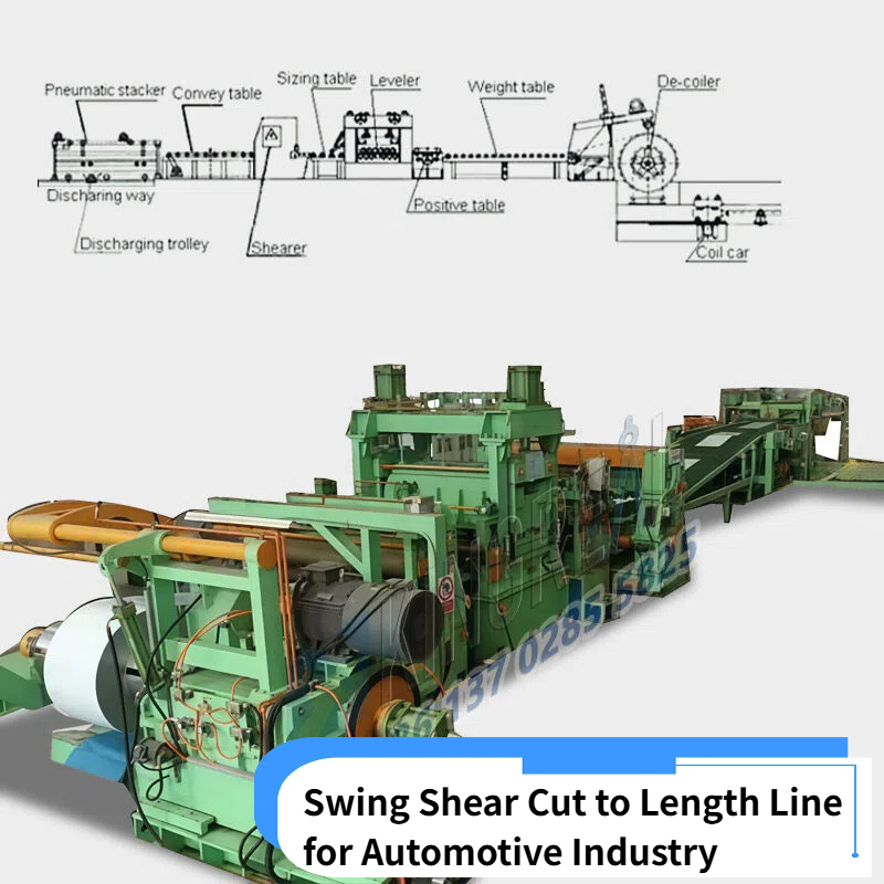Swing Shear Rezanie na dĺžku linka pre automobilový priemysel