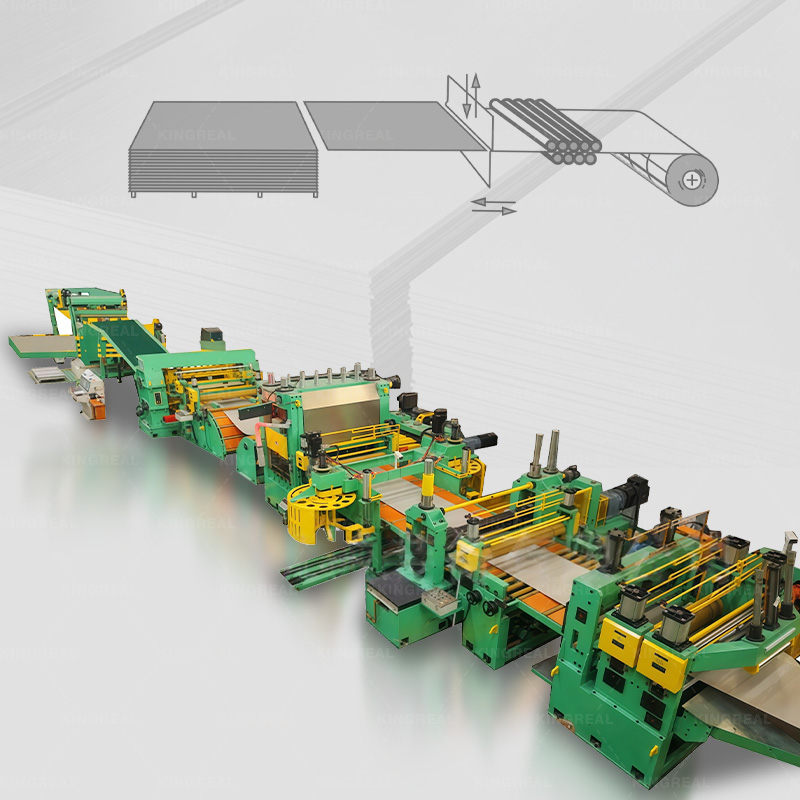 Zvitok na plech rezaný na dĺžku stroja