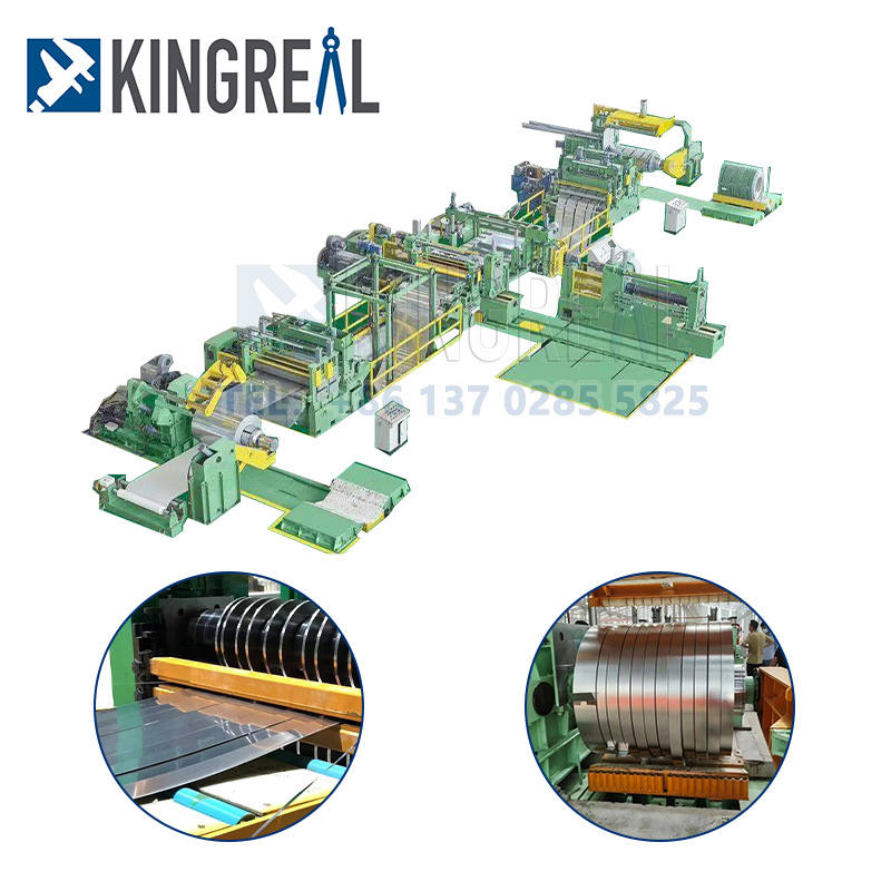 Stroj na rezanie kovových cievok